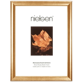 Nielsen Bilderrahmen Derby, Gold, Holz, rechteckig, 50x70 cm, Bilderrahmen, Bilderrahmen