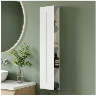 mai & mai Duschregal mit 4 Ablagen, Duschablage schmal Regal Weiß