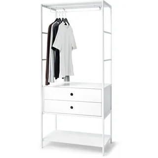 Tchibo - Garderobe »Klaar« mit 2 Schubladen - 80x45x178cm - weiß -