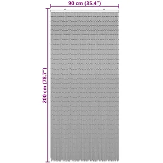 vidaXL Insektentürvorhang 200 x 100 cm Mehrfarbig