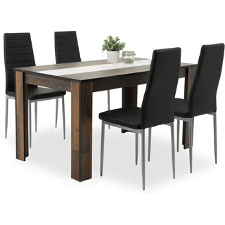 Hela Tischgruppe HELENE IV (LBH 140x80x74 cm) - LBH 140x80x74 cm