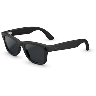 Ray-Ban Meta Wayfarer (Gen 2) mit AI, Foto- und Videoaufnahme, längere Akkulaufzeit – Schwarz matt, Gläser: Transitions® Grau