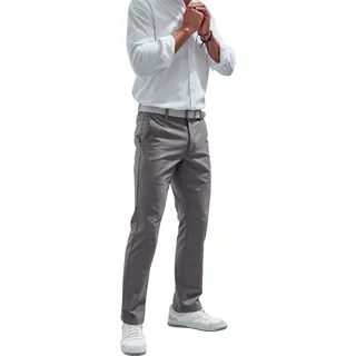 John Devin Oxford Hose Regular-Fit Grau 38 34