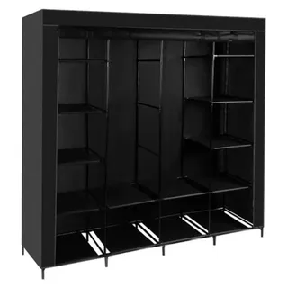ruhhy Kleiderschrank Ruhhy 170 x 170 x 0 cm Schwarz