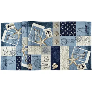 Sander Gobelins Sailor Patch maritim buntgewebt (Tischband ca. 20x96cm)