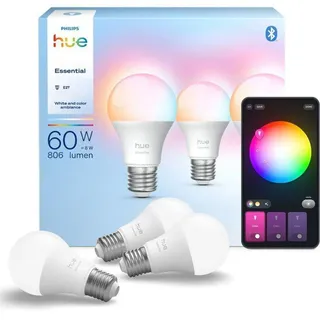 Philips Hue Essential White & Color Ambiance E27 806 lm 8 W 3 St.