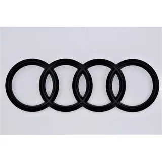 Audi Kühlergrill Ringe Black Edition Emblem Schwarz