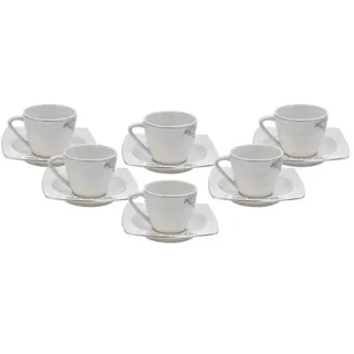 Karaca Nazende 12 teiliges Mochatassen-Espressotassen aus Porzellan für 6 Personen