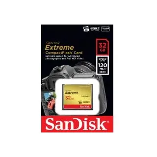 SanDisk CompactFlash Card (CF) Extreme 32GB 120MB/s