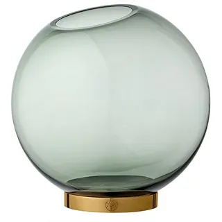 AYTM Globe Vase (Ø 21cm / forest / gold) Ø 21cm / forest / gold