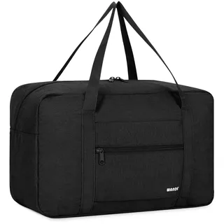 Ryanair Handgepäck 40x30x20, 40x20x25 Handgepäck Tasche für Flugzeug Reisetasche Klein Faltbare Sporttasche Weekender Koffer für Herren und Damen von WANDF(Denim Schwarz 20L)