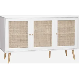 sweeek Sideboard 120 x 0 x 0 cm Antikweiß / Weiß