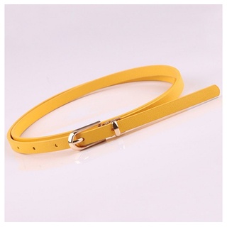 Fivejoy Taillengürtel Taillengürtel schmaler Damengürtel mit eleganter Schließe gelb|goldfarben
