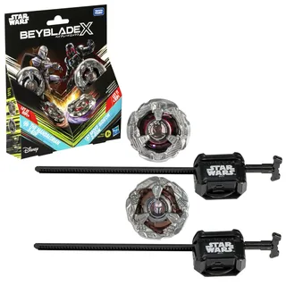 Beyblade Hasbro Beyblade X und Star Wars Collab The Mandalorian 3-60F vs. Moff Gideon 3-80N Multipack, Set
