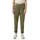 Gewaschene Chino mit Gürtel Grün 34