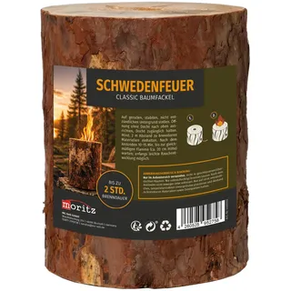Moritz Schwedenfeuer Baumfackel Finnenfackel 20 cm – Gartenfackel Holz Deko