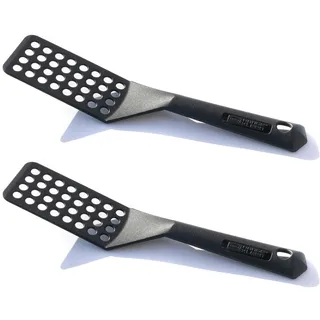 Berndes 9011 Pfannenwender mit Schlitzen, Antihaftbeschichtung, Schwarz, 2er Pack