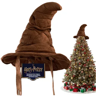 Get Trend Harry Potter Weihnachtsbaumspitze 30cm, Xmas Weihnachtsdeko, Sorting Hat Baumtopper, Weihnachten Sammler Geschenke für Fans