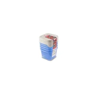 Curver Fresh & Frozen 5-teiliges Set blau 10,5 x 10,5 x 14 cm 0,45 l