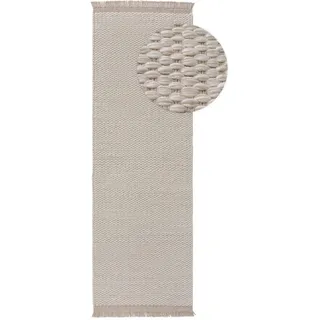benuta Kunstloft Teppich, Beige, Textil, Beton Optik, Rechteckig, 70x1 cm, Gots, pflegeleicht, Teppiche & Böden, Teppiche, Naturteppiche