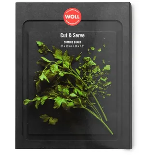 WOLL Cut & Serve Schneidebrett Papierverbundstoff 1-tlg. 25 x 19 cm Schwarz