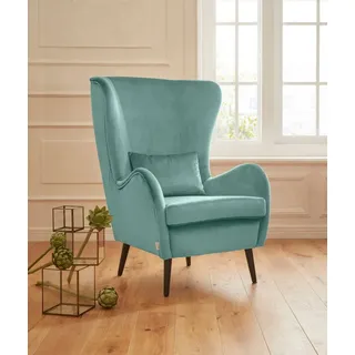 Home affaire Sessel Sallito, Ohrensessel, TV-Sessel, für Wohnzimmer, auch in Samtcord grün