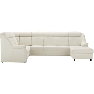 Cavadore Wohnlandschaft Beata Sofa U-Form, Mikrofaser, beige, 315 x 98 x 211 cm