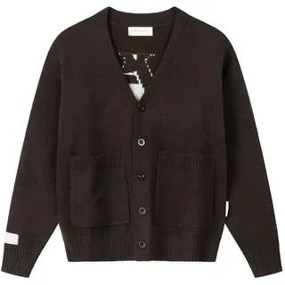 another cotton lab Strickjacke braun / weiß XL