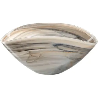 LEONARDO Dekoschale Schale 27x15 beige/schwarz ALABASTRO 2er-Set (Set, 2 St)