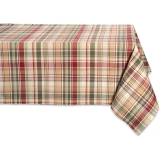 DII Give Thanks Plaid Herbst Tischdekoration Herbst & Thanksgiving Tischwäsche 60 x 104 rechteckige Tischdecke