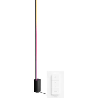 Philips Hue Gradient Signe White and Color Stehlampe Schwarz + Dimmer