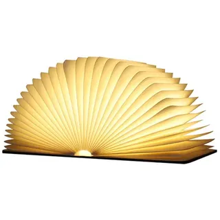 Faltbare Led-buchlampe Aus Holz, Led-tischlampe, Buchförmige Lampe, Usb-aufladbare Led-papierlampe, Geschenkidee Zu Weihnachten, Faltbare Und Magnetische Buchlampe, Für Schlafzimmer Und Zuhause, Warmw