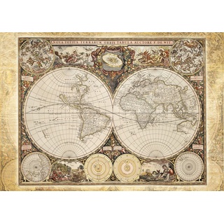 Historische Weltkarte. Puzzle