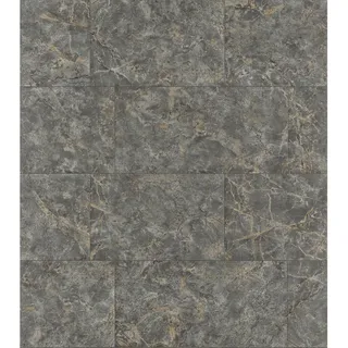 tesa rasch Luxora Vliestapete 6 m x 0,53 m Grau 1 St 371413