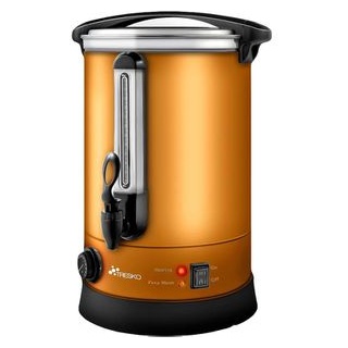 TRESKO Einkochautomat 1385-013, 1500 Watt, kupfer, Glühweinkocher, mit Zapfhahn, Edelstahl, 6,8 Liter