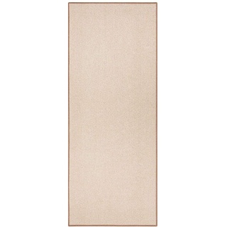 HANSE HOME BT Carpet Bouclé Läufer – Küchenläufer rutschfest Teppichläufer Flachgewebe Kurzflor Teppich Küchenteppich für Flur, Küche, Wohnzimmer, Badezimmer, Bad – Beige, 67x150cm