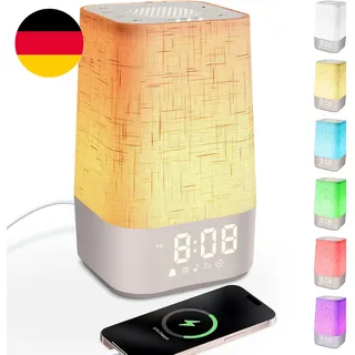 Tageslichtwecker Mit 30 Naturgeräuschen, Lichtwecker Sonnenaufgang Wecker Digita