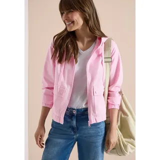Cecil Jacke mit Kapuze und Elastikbund - Rosa