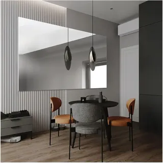 Alfaram® Spiegel, Wandspiegel, Badezimmerspiegel - 60x160 cm - Rechteckig - Rahmenlos - Geschliffenes Glas - für Schlafzimmer, Badezimmer, Flur