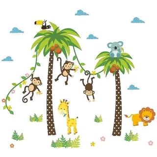 Dschungel-wandtattoos Für Kinderzimmer, Babyzimmer, Wohnzimmer