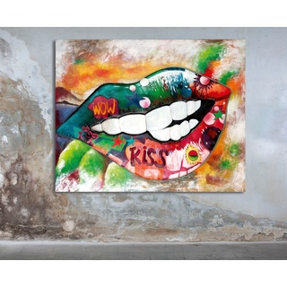 Metallbild »Bild Street Art«, (1 St.), 62155448-0 mehrfarbig B/H/T: 100 cm x 80 cm x 3,5 cm