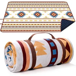 Picknickdecke wasserdicht faltbar Beige 200 x 300 cm (Rechteckig)