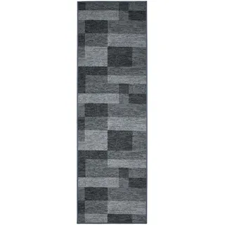 Tapiso Teppichläufer, Graphit, Textil, Grafikmuster, Rechteckig, 100x200 cm, Teppiche & Böden, Teppiche, Moderne Teppiche