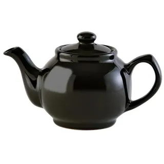 Price & Kensington Teekanne 450 ml Steingut klassisch schwarz, für 2 Tassen