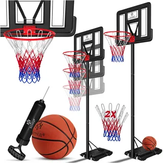 Kesser Basketballkorb Premium Schwarz 230 - 305 cm