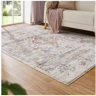 LUXOR LIVING Rocco Teppich 120 x 160 cm Blau/Creme