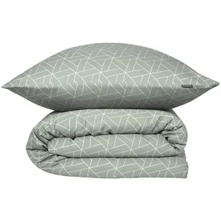 SCHIESSER Tris Grafikprint Mint 135 x 200 cm + 80 x 80 cm