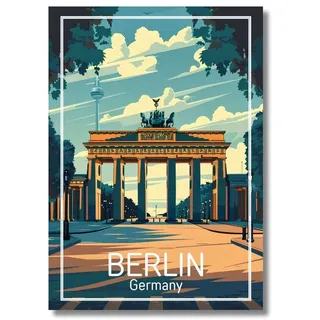 Freyheit | Premium Poster | stilvolles Travelposter farbig | DIN A4 (21x30cm) | OHNE Bilderrahmen (Berlin)