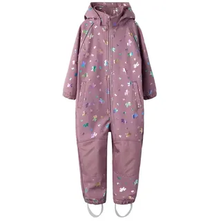 NAME IT Alfa08 Softshell Foil 1fo Overall - Grape Shake / Bow - 24 Monate
