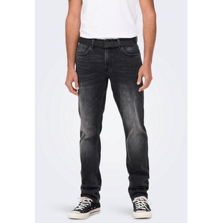 ONLY & SONS Regular-fit-Jeans Regular Fit Jeans Straight Denim Stretch Pants ONSWEFT (1-tlg) 3992 in Grau grau 31W / 32L